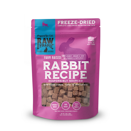 Raw Dynamic Freeze Dried Raw Rabbit Formula for Cats