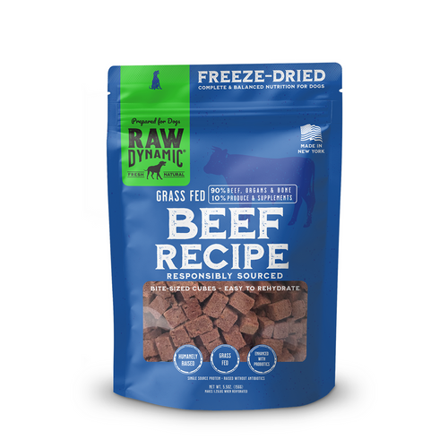 Raw Dynamic Freeze Dried Raw Beef Formula for Dogs