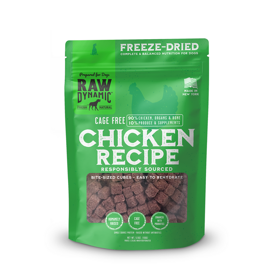 Raw Dynamic Freeze Dried Raw Chicken Formula for Dogs