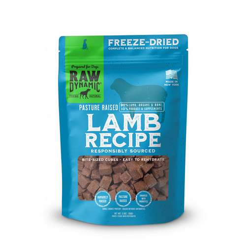 Raw Dynamic Freeze Dried Raw Lamb Formula for Dogs