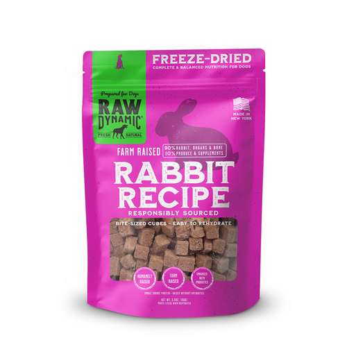 Raw Dynamic Freeze Dried Raw Rabbit Formula for Dogs
