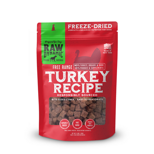 Raw Dynamic Freeze Dried Raw Turkey Formula for Dogs