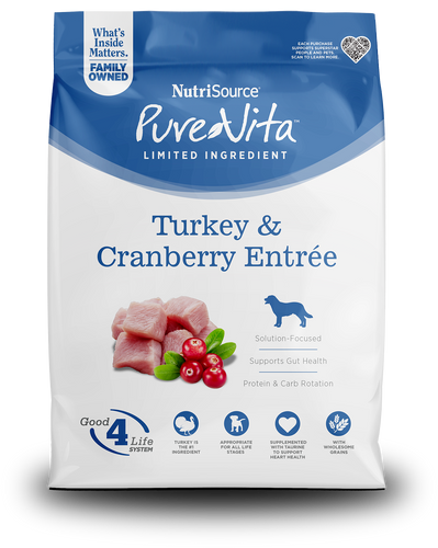 Pure Vita Turkey & Cranberry for Dogs