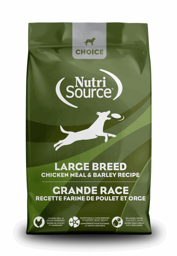 NutriSource Choice Large Breed Chicken Meal & Barley Recipe 40lb