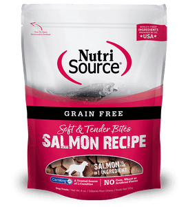 Nutrisource Grain Free Soft & Tender Salmon Treats 6oz