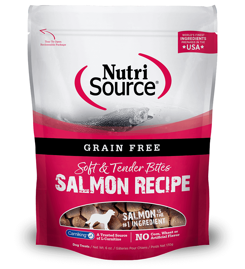 Nutrisource Grain Free Soft & Tender Salmon Treats 6oz