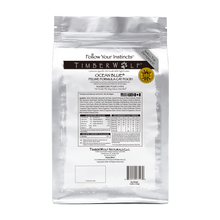 Load image into Gallery viewer, Timberwolf Ocean Blue Salmon for Cats food packaging with nutrient information and ingredients list.
