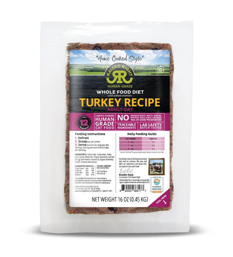 Raised Right for Cat Turkey Recipe