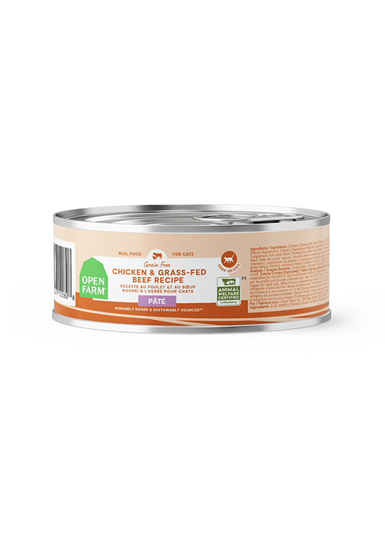 Open Farm Chicken & Grass-Fed Beef Pâté for Cats 2.8oz