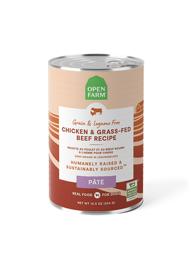 Open Farm Chicken & Grass-Fed Beef Pâté for Dogs 12.5oz