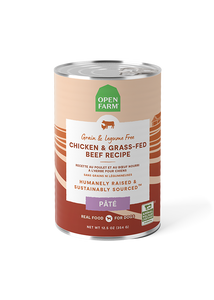 Open Farm Chicken & Grass-Fed Beef Pâté for Dogs 12.5oz