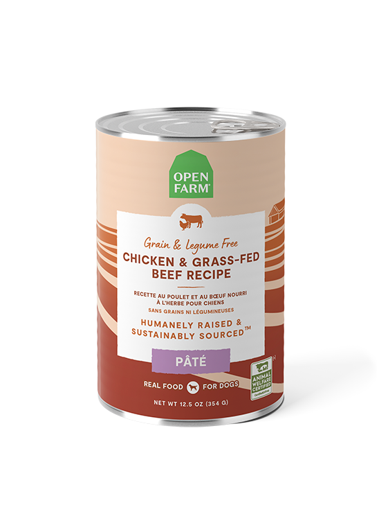 Open Farm Chicken & Grass-Fed Beef Pâté for Dogs 12.5oz