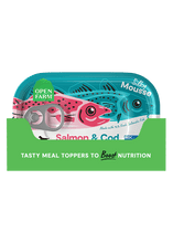 Load image into Gallery viewer, Open Farm Salmon &amp; Cod Topper for Cats, 3.17oz, tasty meal booster with 95% fresh Icelandic fish.
