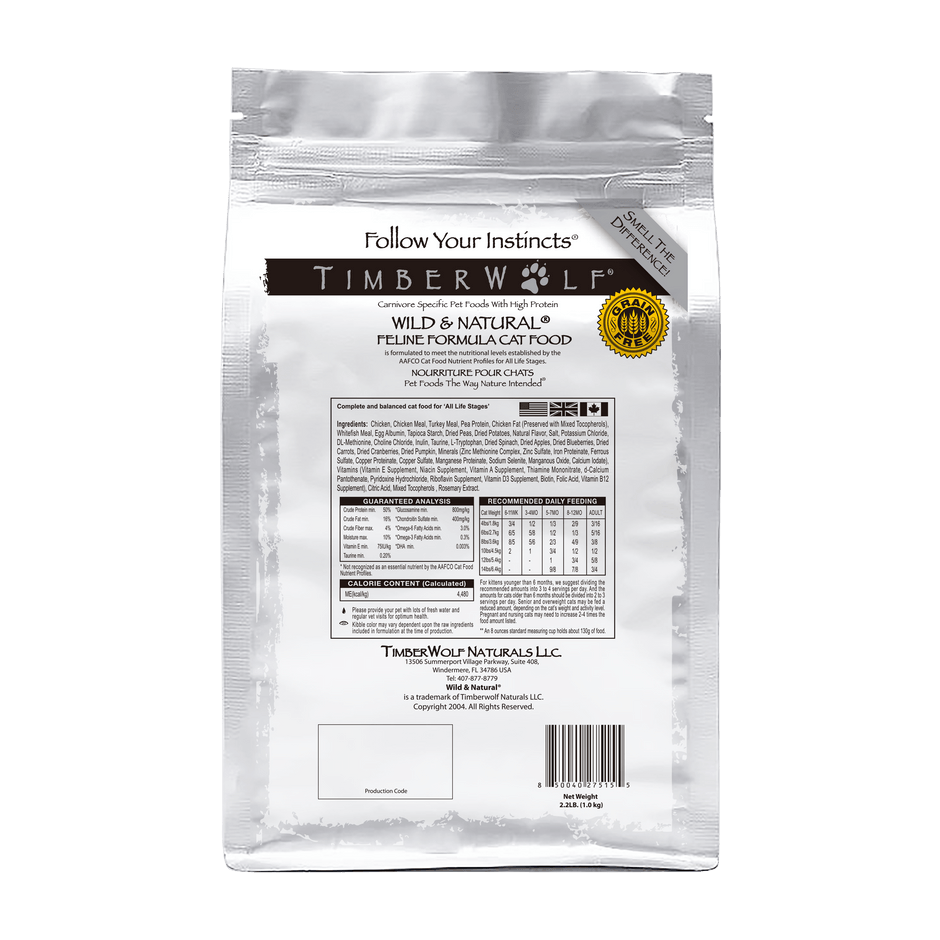 Pet food delivery in Bakersfield - Timberwolf Chicken Cat Food