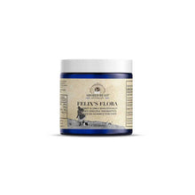 Load image into Gallery viewer, Adored Beast Apothecary Felix's Flora for cats probiotic supplement jar with label information.