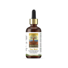 Load image into Gallery viewer, Adored Beast Apothecary The Wolf probiotic dropper bottle with herbal design and label.