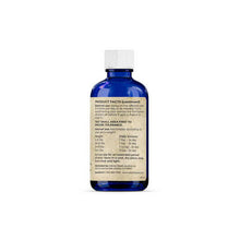 Load image into Gallery viewer, Adored Beast MRET activated colloidal silver bottle showing product facts and usage instructions.