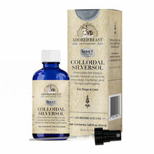 Load image into Gallery viewer, Adored Beast Colloidal SilverSol MRET activated colloidal silver for dogs and cats, supports immune resistance to pathogens.