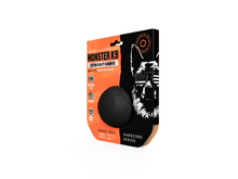 Load image into Gallery viewer, Monster K9 Hardcore Toy packaging featuring heavy duty dog toy for aggressive chewers in USA-made rubber.