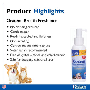 Zymox Oratene Enzymatic Brushless Breath Freshener 4oz