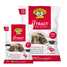 Load image into Gallery viewer, Dr. Elsey's natural cat litter in 18 lb and 40 lb bags for superior odor control and clumping.