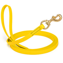 Load image into Gallery viewer, Viper Biothane 20 ft Dog Leash - Long Line Lead in bright yellow color with durable clip.
