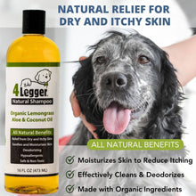 Load image into Gallery viewer, 4-Legger Lemongrass and Aloe Organic Hypoallergenic Dog Shampoo