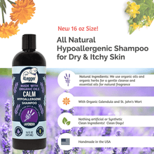 Load image into Gallery viewer, 4-Legger CALM Organic Lavender Natural Dog Shampoo with Calendula