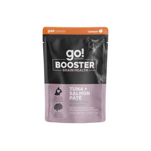 Load image into Gallery viewer, Go! Cat Booster Pouches 2.5oz Tuna + Salmon Pate for brain health and hydration in cats.