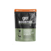 Go! Cat Booster Pouches 2.5oz with Shredded Chicken + Duck in Broth for cat weight management.