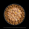 Delicious Go! Cat Booster Pouches 2.5oz served over crunchy cat kibble for enhanced flavor and moisture.