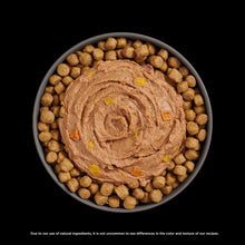 Load image into Gallery viewer, Go! Cat Booster Pouches 2.5oz served with crunchy kibble in a black bowl.