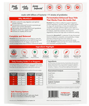 Load image into Gallery viewer, Mutt Gut Microbiome Raw packaging, featuring raw dog food microbiome ingredients and feeding guidelines for healthy digestion.