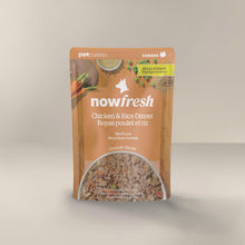Load image into Gallery viewer, Now! Fresh Dog Pouches 2.8oz Ground Chicken &amp; Rice Dinner wet food pouch for dogs.