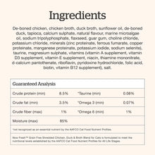 Load image into Gallery viewer, Now! Fresh Cat Pouches 2.5oz ingredients list showing de-boned chicken, broth, and nutritional analysis.
