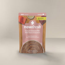 Load image into Gallery viewer, Now! Fresh Cat Pouches 2.5oz Tuna &amp; Salmon Pâté grain-free wet food for cats in a pouch.