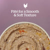 Pâté for a Smooth & Soft Texture in a bowl with a purple background