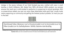 Load image into Gallery viewer, Nutritional information for The Craft Butcher Bones Smoked Ears 2pck, featuring smoked pig ears for dogs.