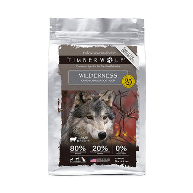 Timberwolf Lamb Wilderness Legends for Dogs - premium dog food with lamb recipe and high protein content.