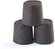 Load image into Gallery viewer, Three black hip and joint supplement chews for dogs stacked together, designed for senior dogs.