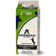 Answers Pet Raw Goat's Milk