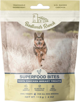 Badlands Ranch Freeze Dried Bites 100% Chicken 4oz