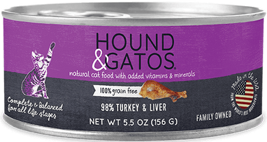 Hound & Gatos Grain Free 98% Turkey for Cat