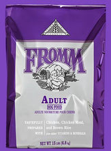 Load image into Gallery viewer, Fromm Classic Adult Dog Food bag, featuring chicken, brown rice, and essential vitamins for active dogs.