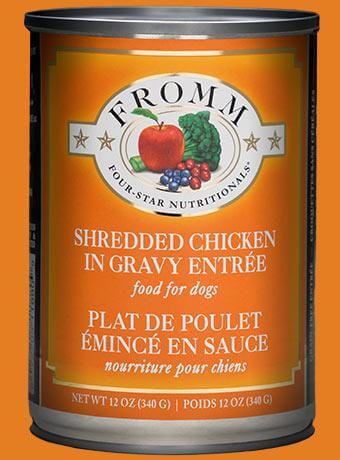 Fromm Four-Star Shredded Chicken Entree 12oz - Bakersfield Pet Food Delivery