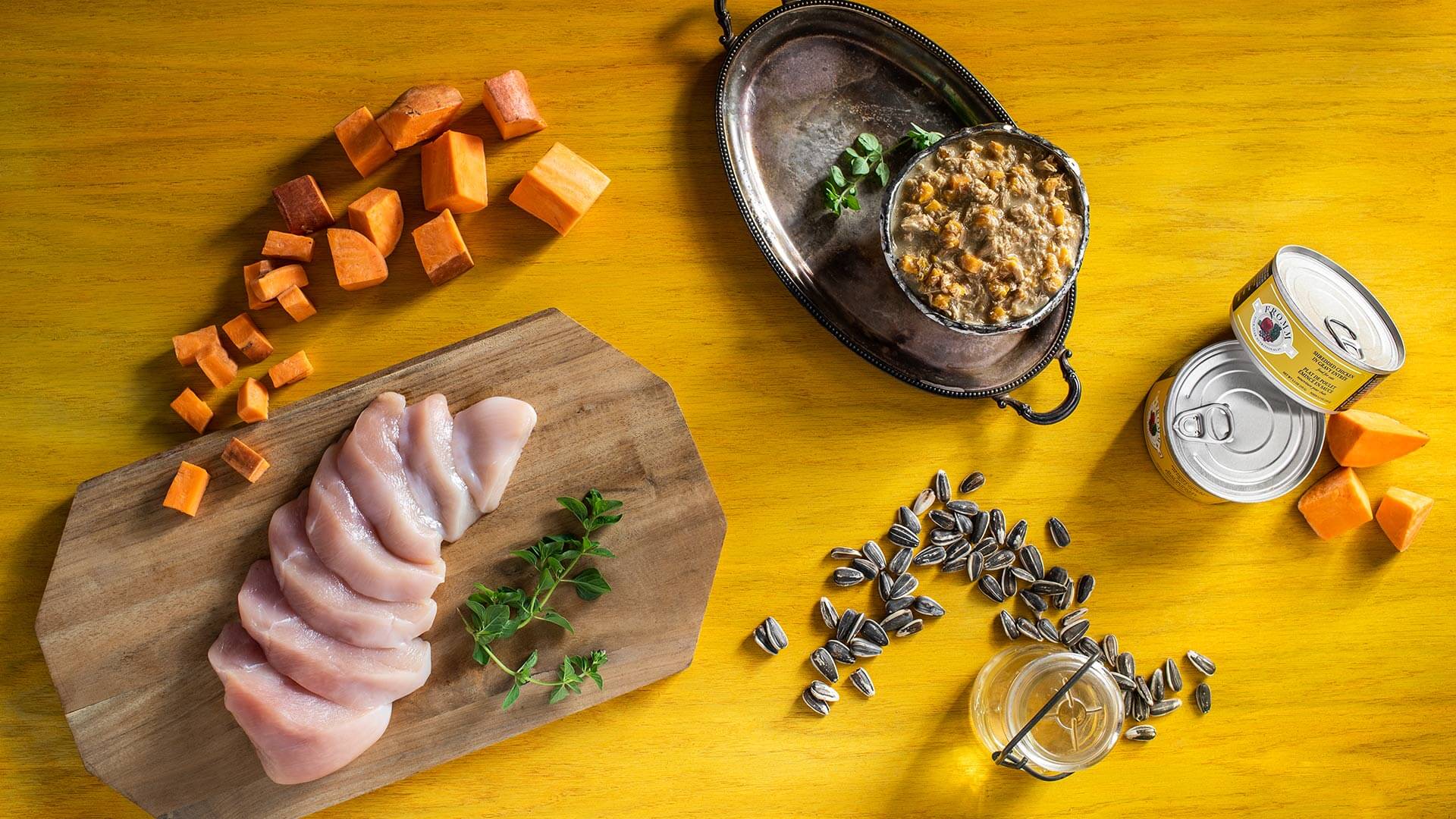 Fromm Four-Star Shredded Chicken in Gravy Entrée