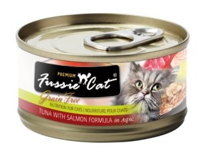 Fussie Cat Premium Tuna with Salmon Formula In Aspic 2.8oz