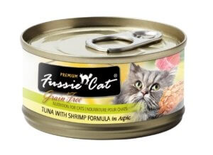 Fussie Cat Premium Tuna with Shrimp Formula In Aspic 2.8oz