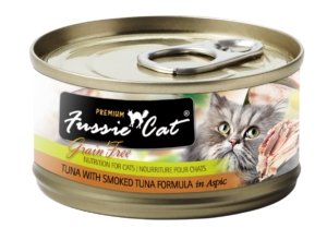 Fussie Cat Premium Tuna With Smoked Tuna Formula In Aspic 2.8oz