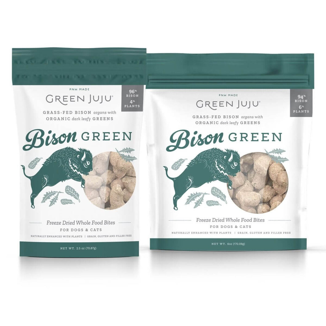 Green Juju Freeze Dried Bison Green - Bakersfield Pet Food Delivery